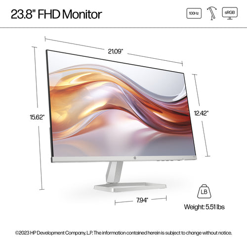 HP Series 5 23.8 inch FHD Monitor - 524sf HP Series 5 23.8 inch FHD Monitor - 524sf
